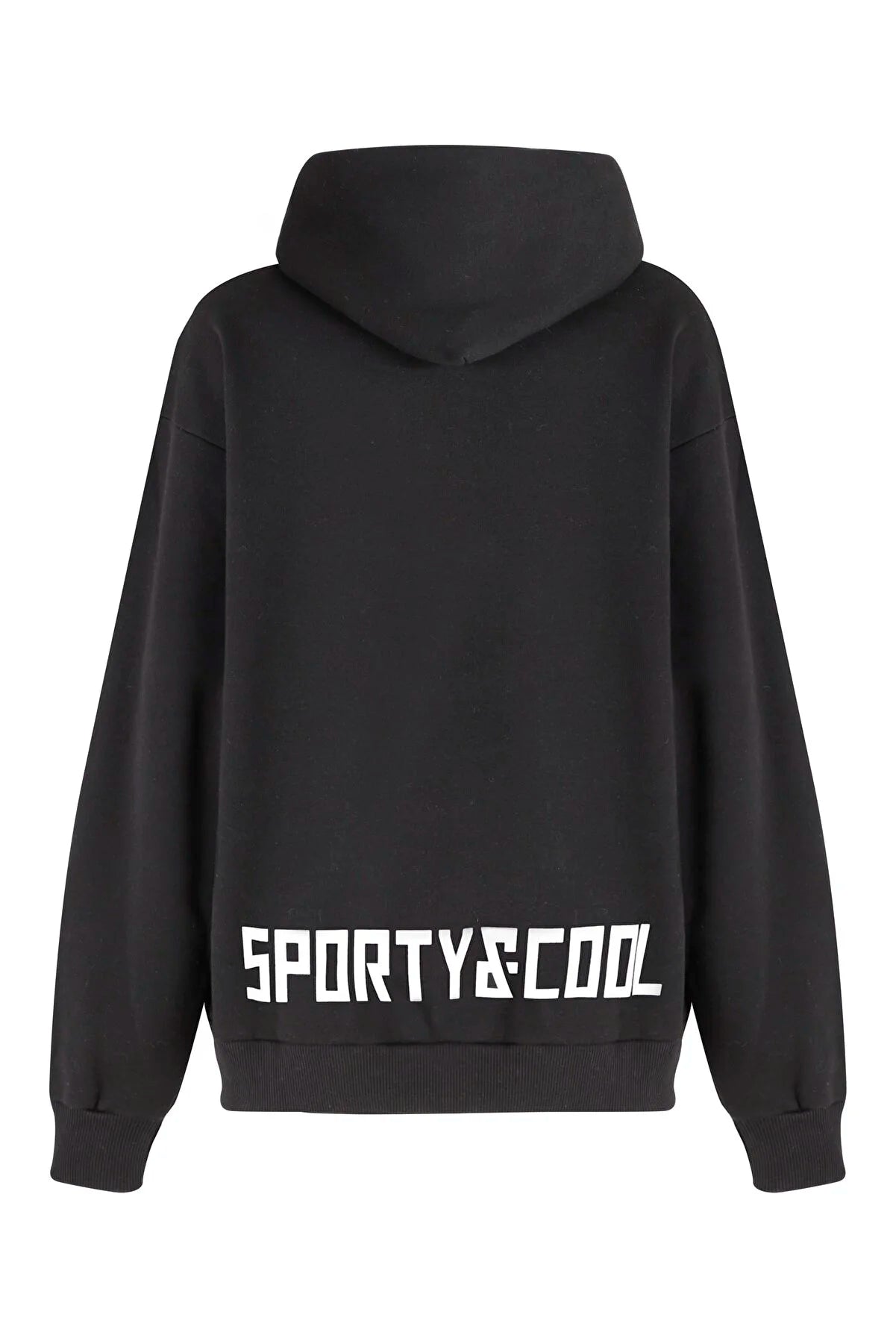 Sporty&Cool Siyah Unisex Kapşonlu