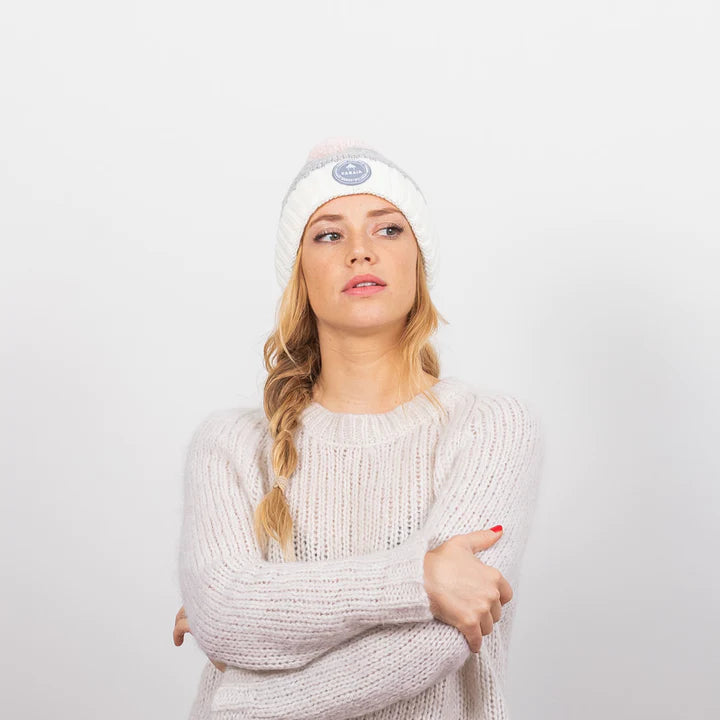 Grog Light Grey Ponponu Değiştirilebilir Unisex Bere