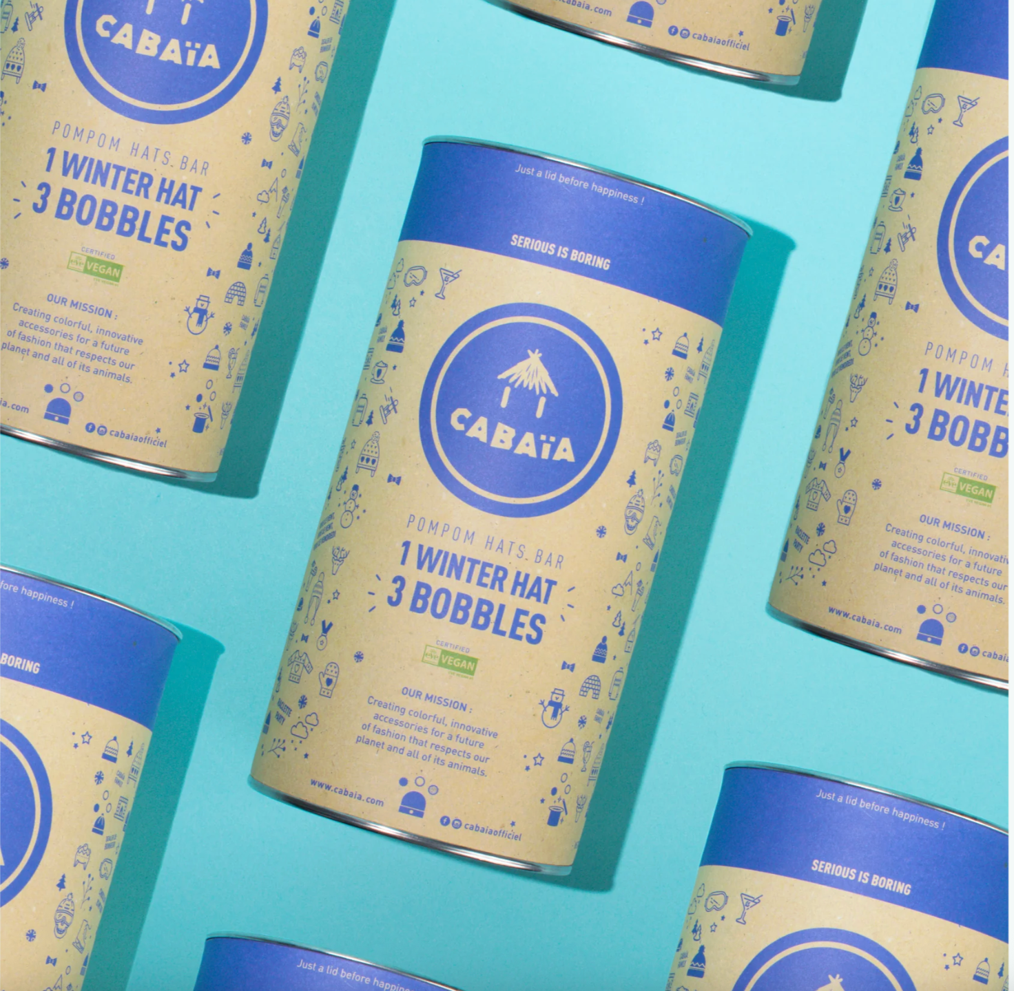 Cabaia Spritz Polar Ponponu Değiştirilebilir Bere