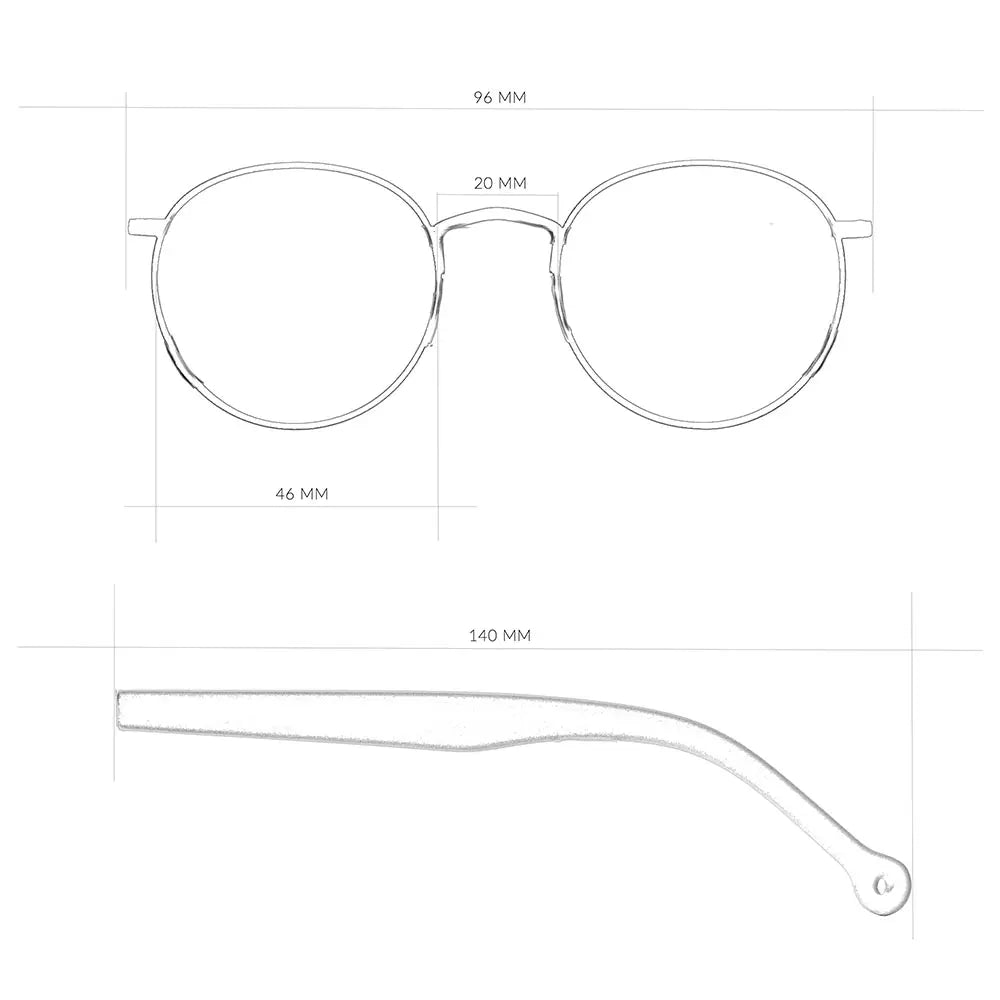 Nilo Hybrid Metal Koleksiyonu Kahverengi Unisex Ekran Gözlüğü