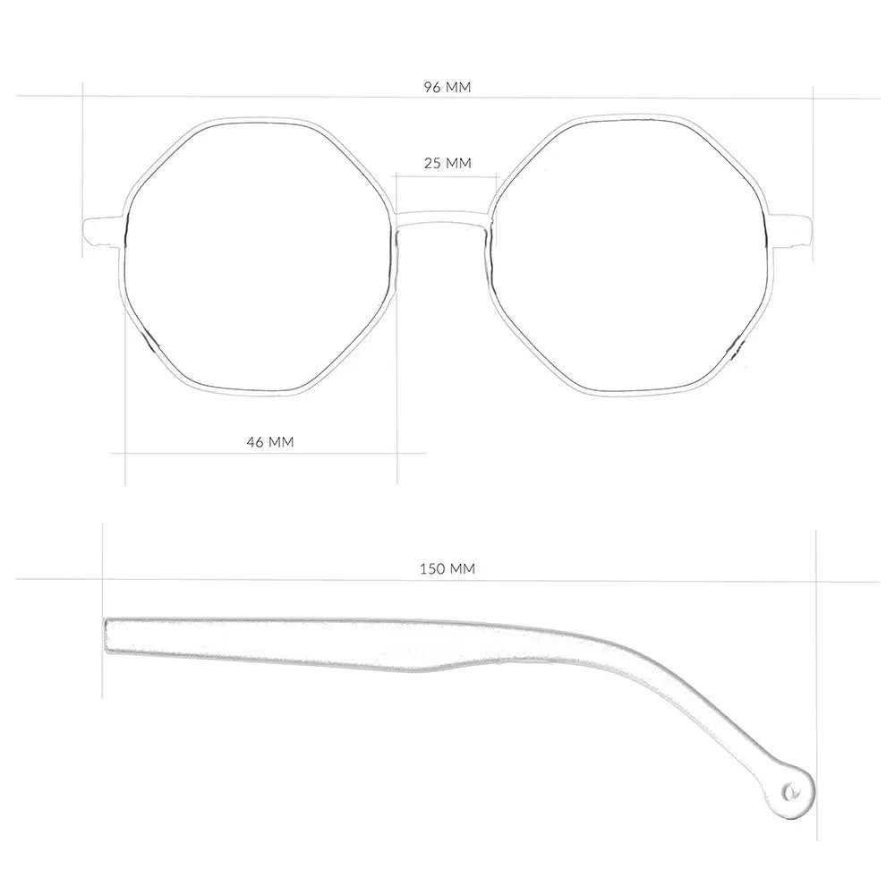 Hybrid Metal Brisa Gold Unisex Güneş Gözlüğü