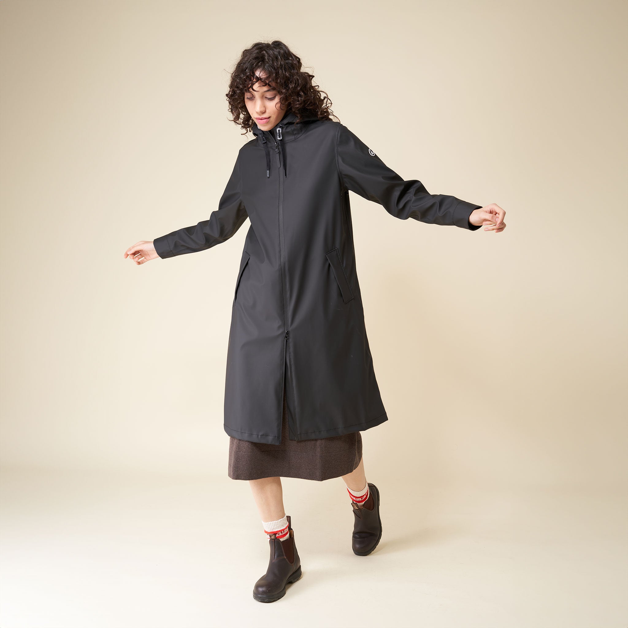 Tanta Tonger Kadın Yağmurluk Siyah - Black