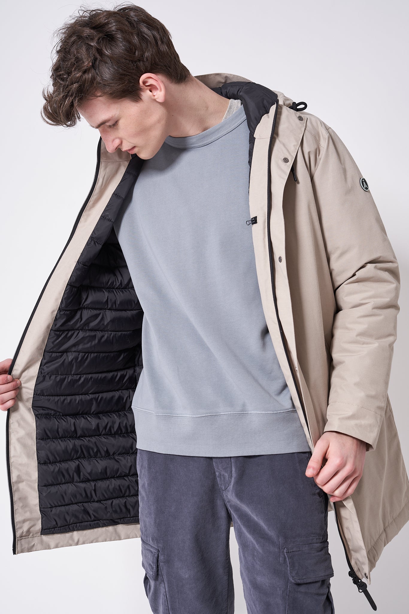 Tanta Bingu Erkek Yağmurluk Gri