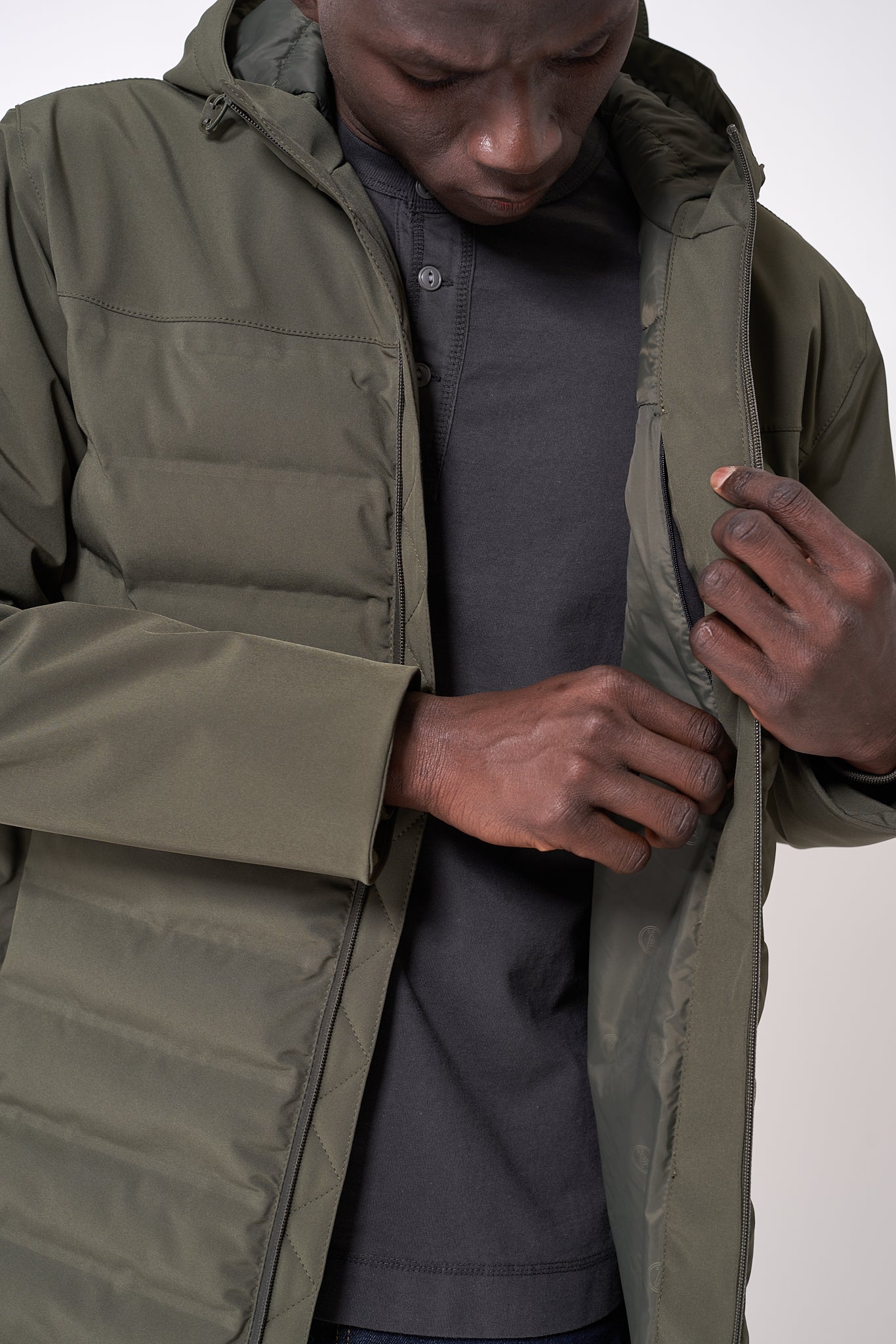 Tanta Torden Puf Erkek Kaban Haki - Khaki