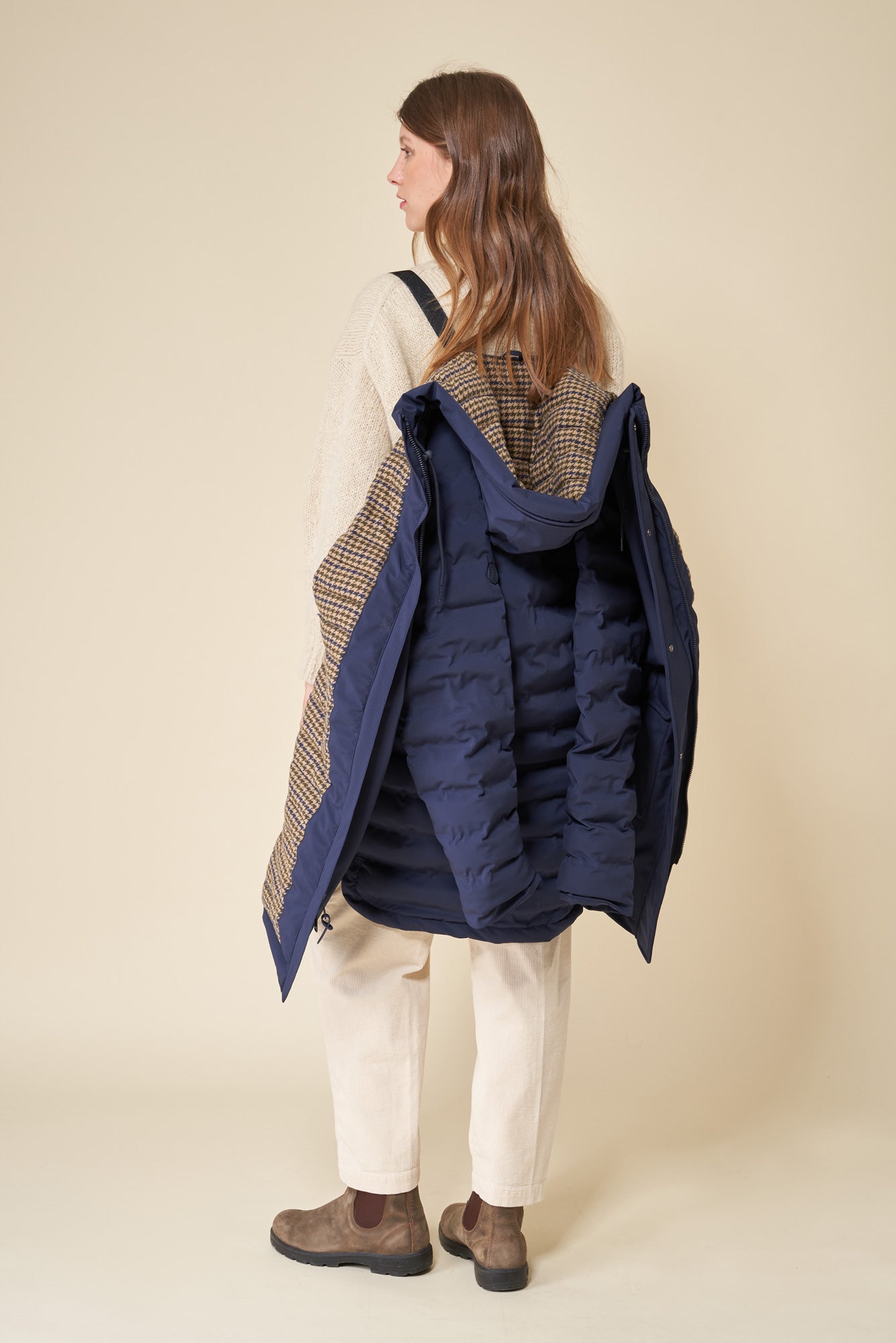 Tanta Pyt Kadın Kaban - Lacivert