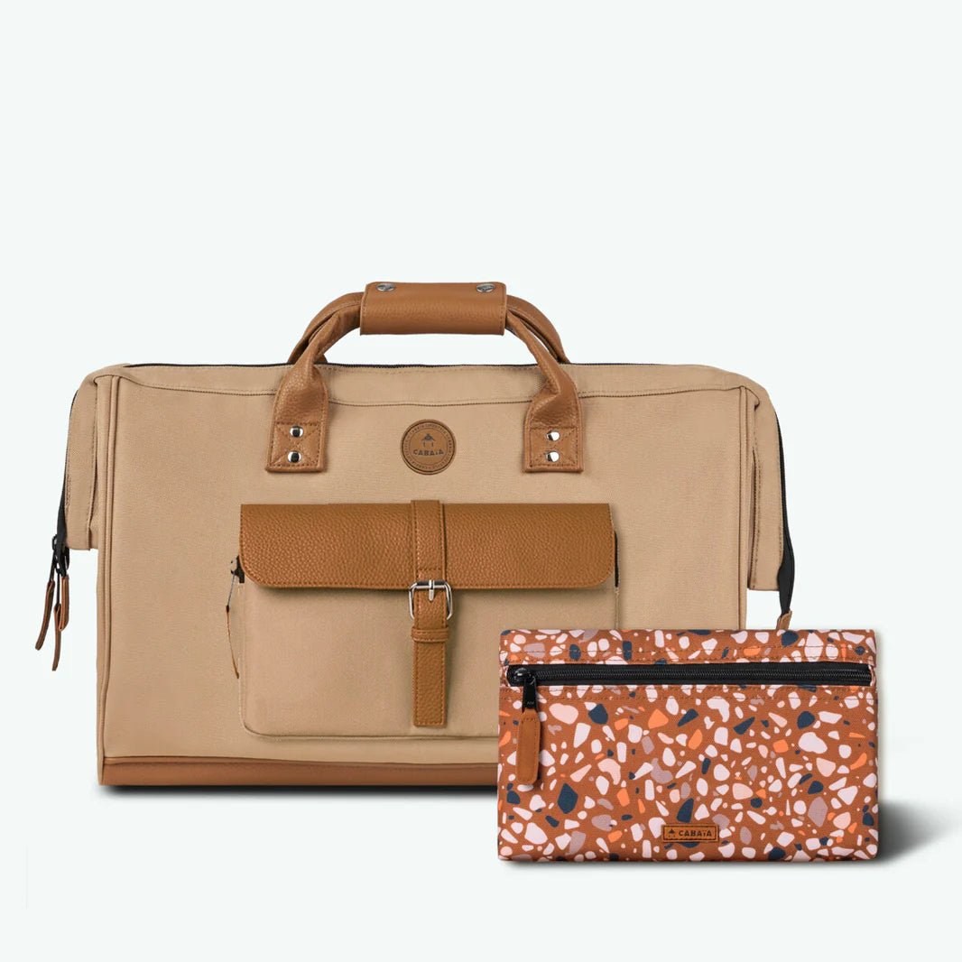 Kuala Lumpur Duffle Unisex Bej Seyahat Çantası