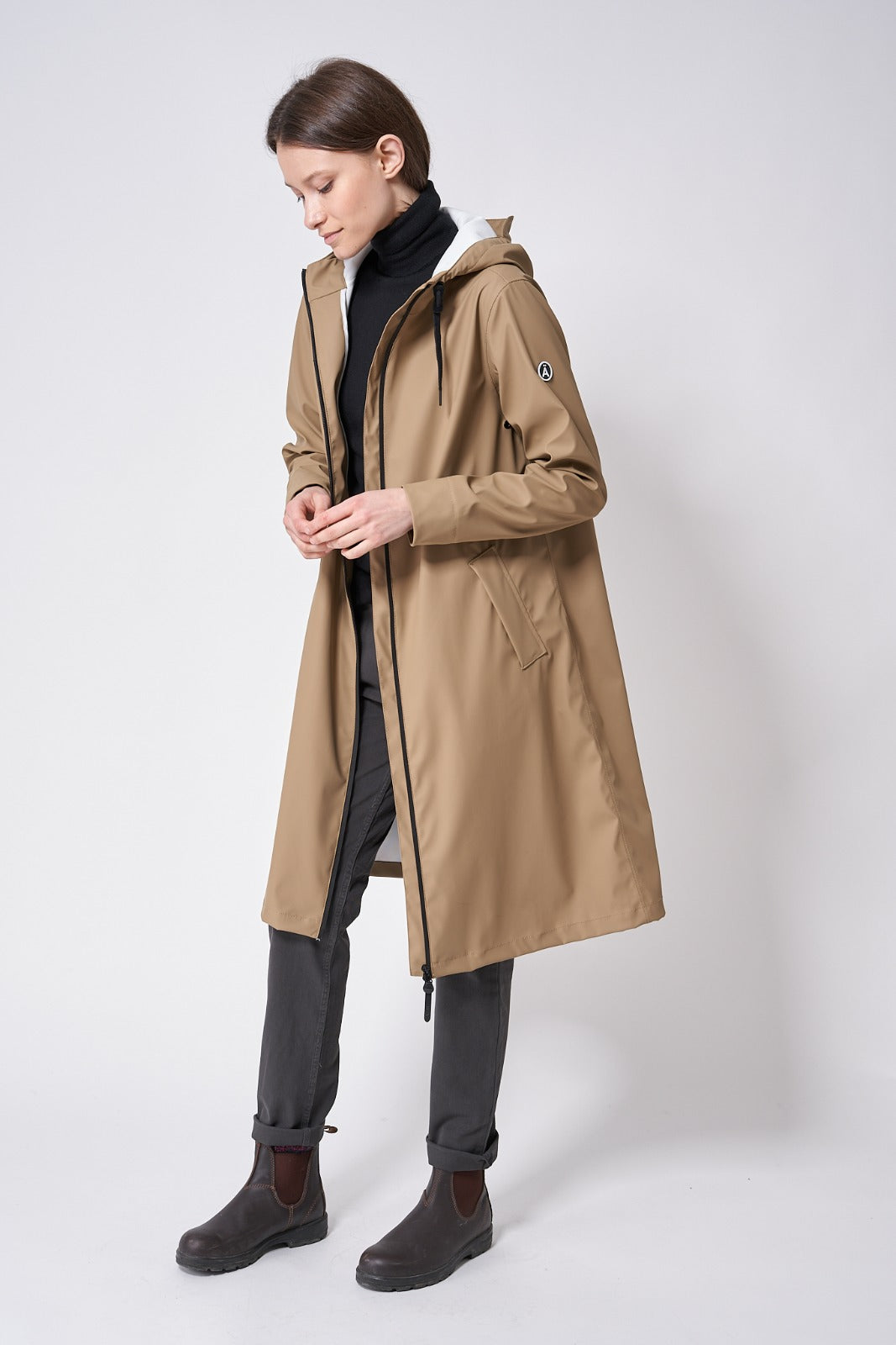 Tanta Tonger Kadın Yağmurluk Camel - Elmwood