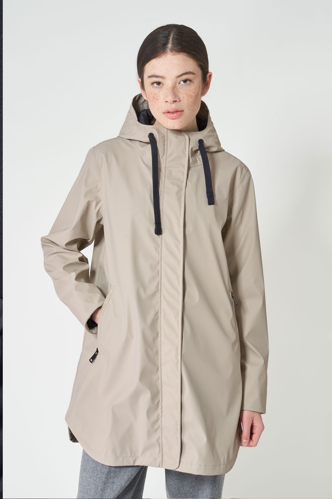 Tanta Snow Kadın Yağmurluk - Stone Grey