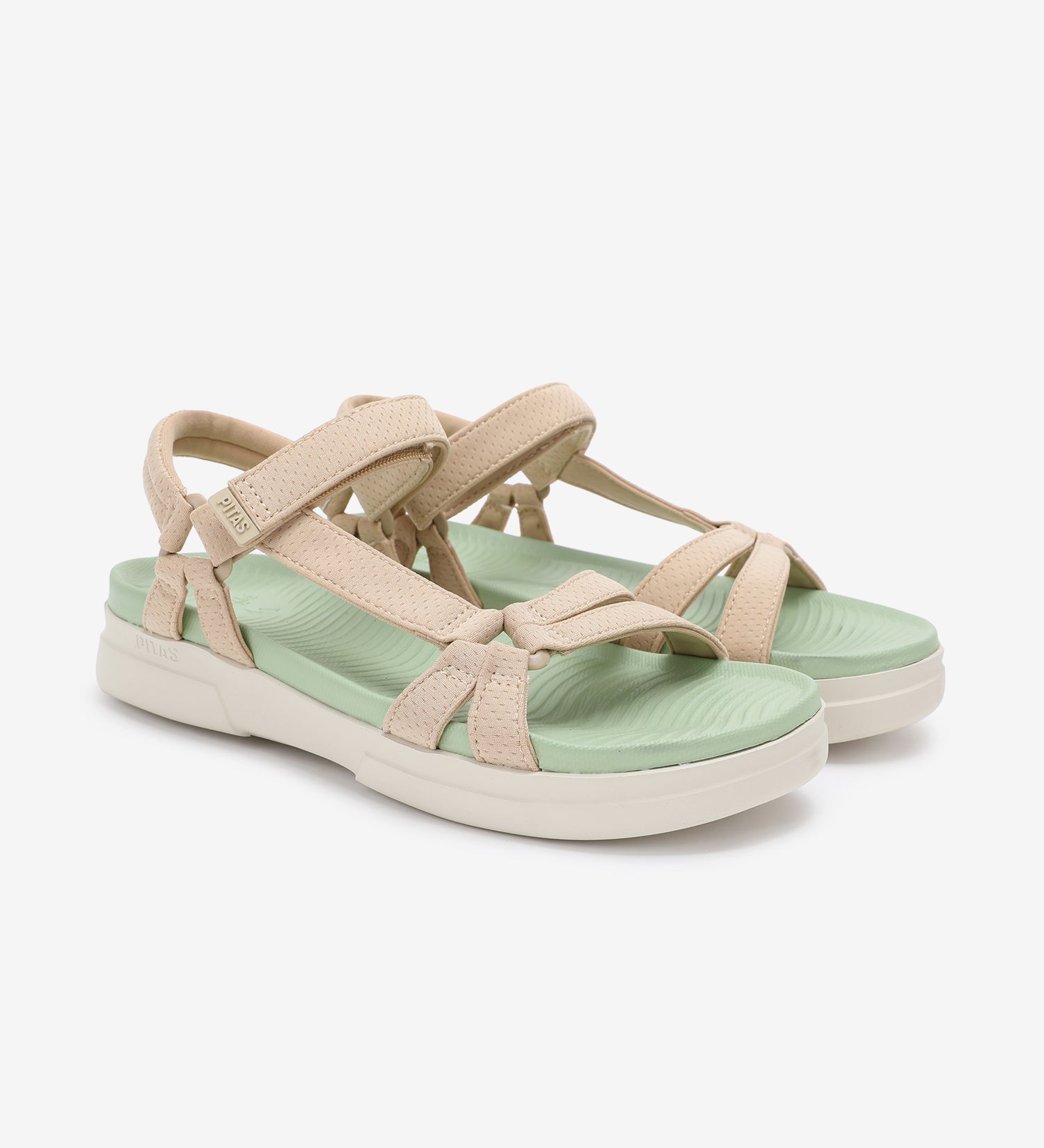 Walk In Pitas Claire Beige Kadın Sandalet