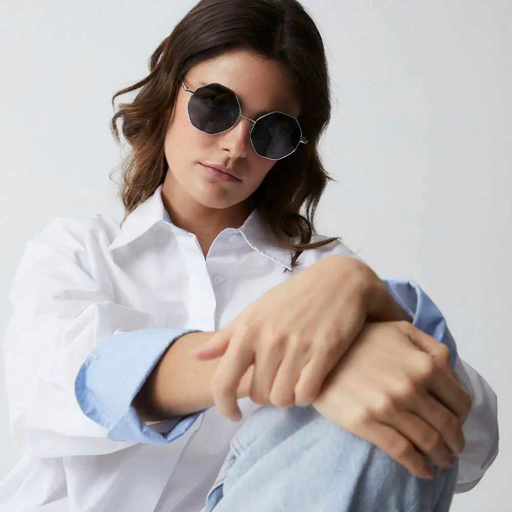 Hybrid Metal Brisa Gümüş Unisex Güneş Gözlüğü