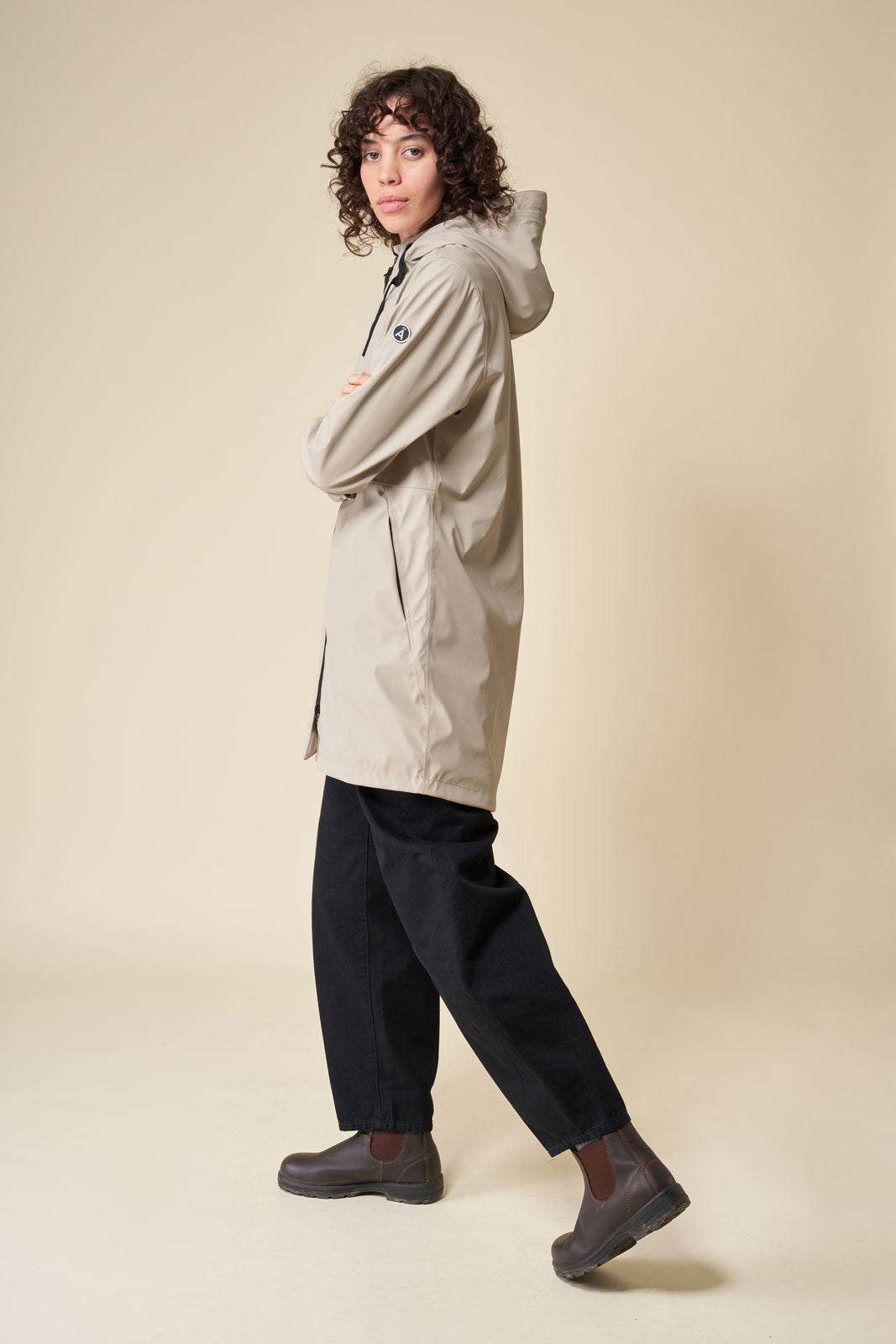 TANTA Vand Kadın Yağmurluk Gri - Stone Grey