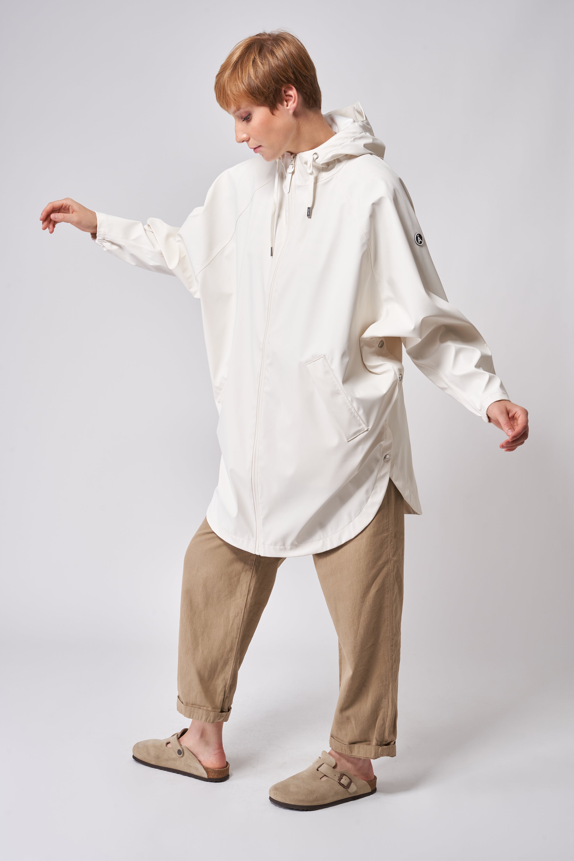 Tanta Sky Kadın Yağmurluk Off White