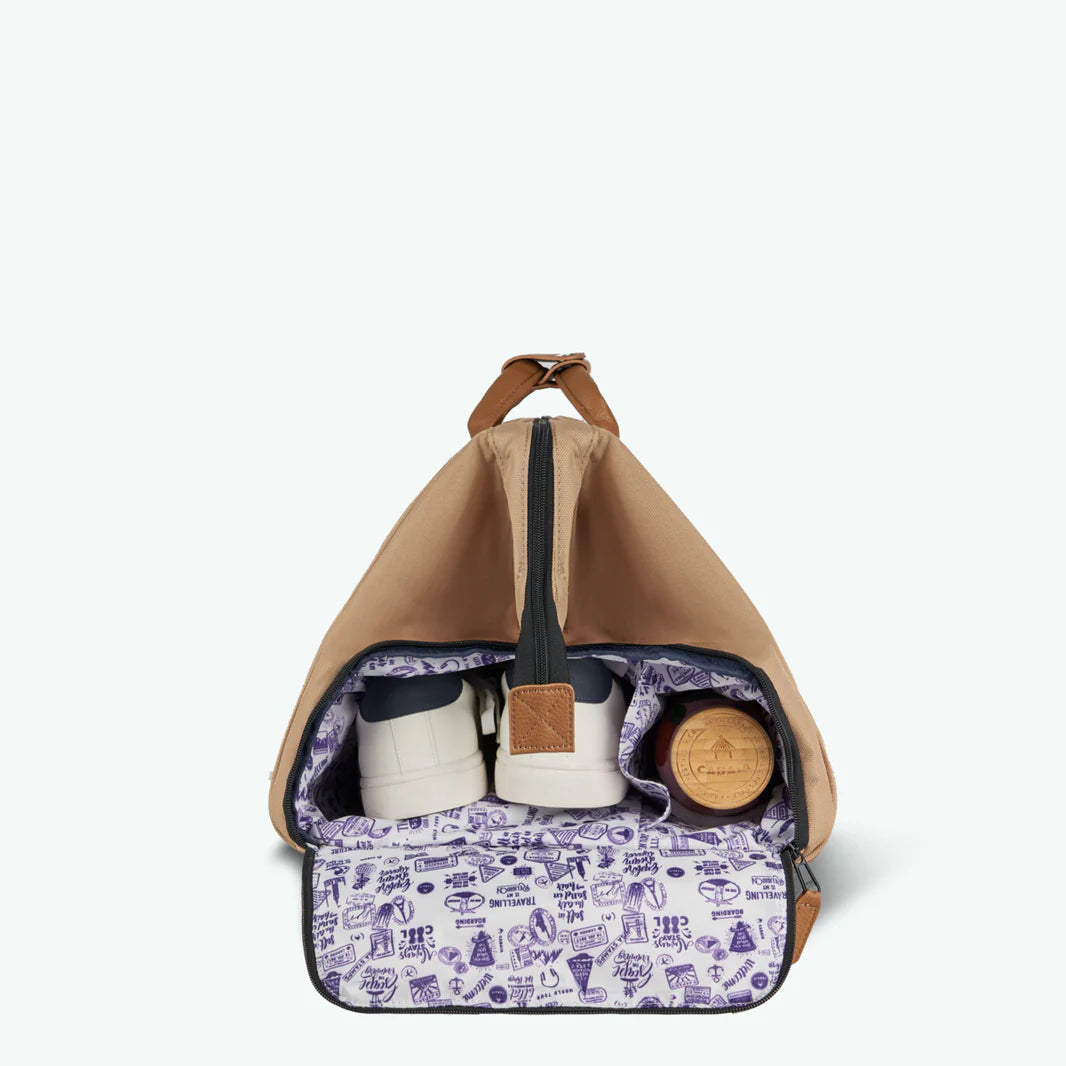 Kuala Lumpur Duffle Unisex Bej Seyahat Çantası