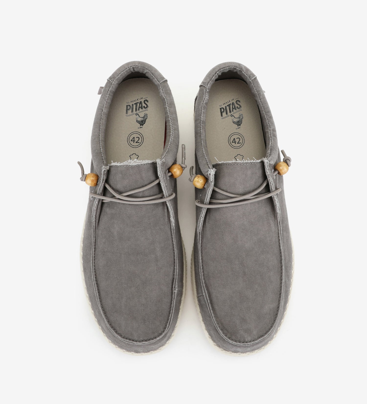 Walk In Pitas WP150 Wallabi Washed Gris Erkek Ayakkabı