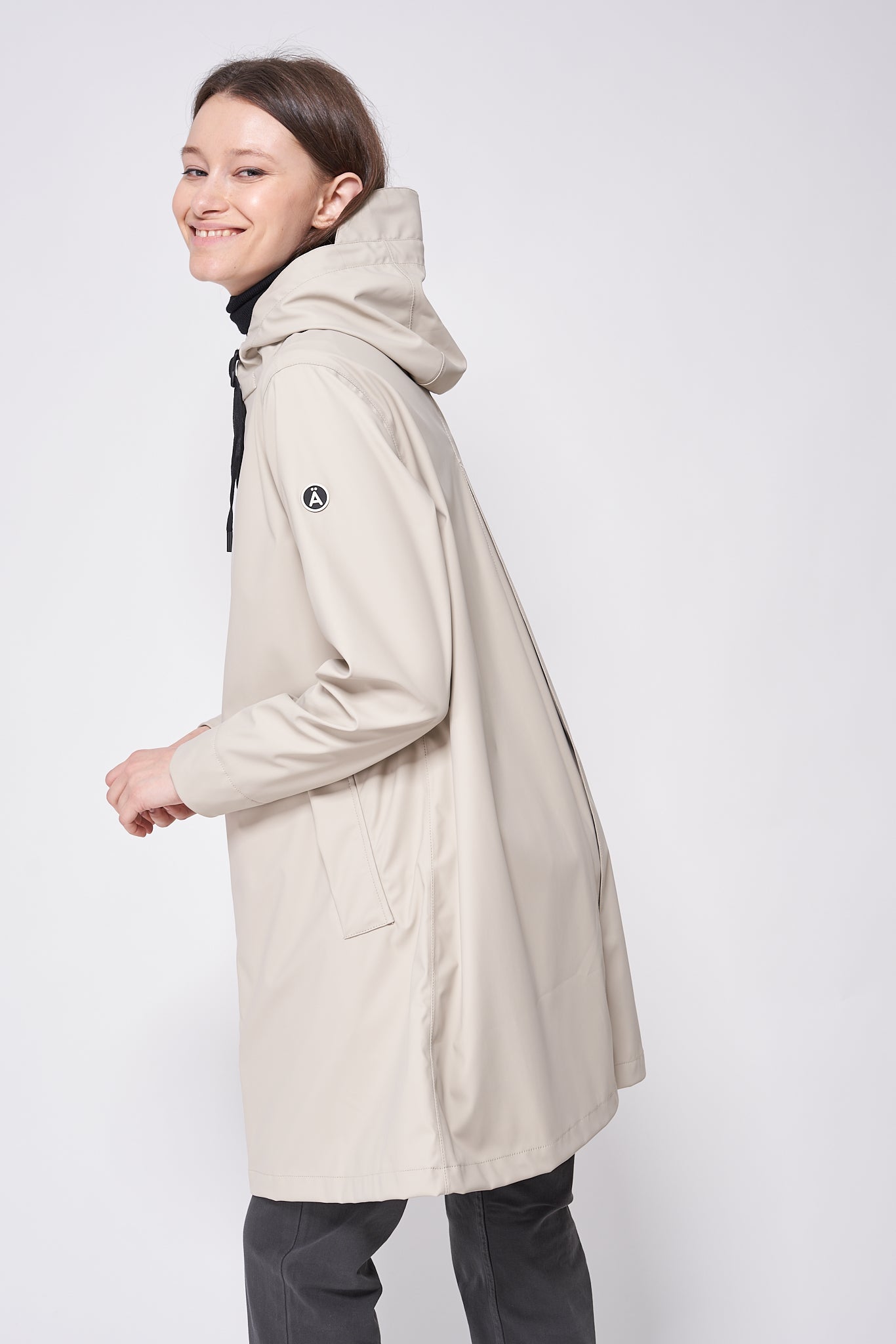 Tanta  Nuovola Kadın Yağmurluk Stone Grey